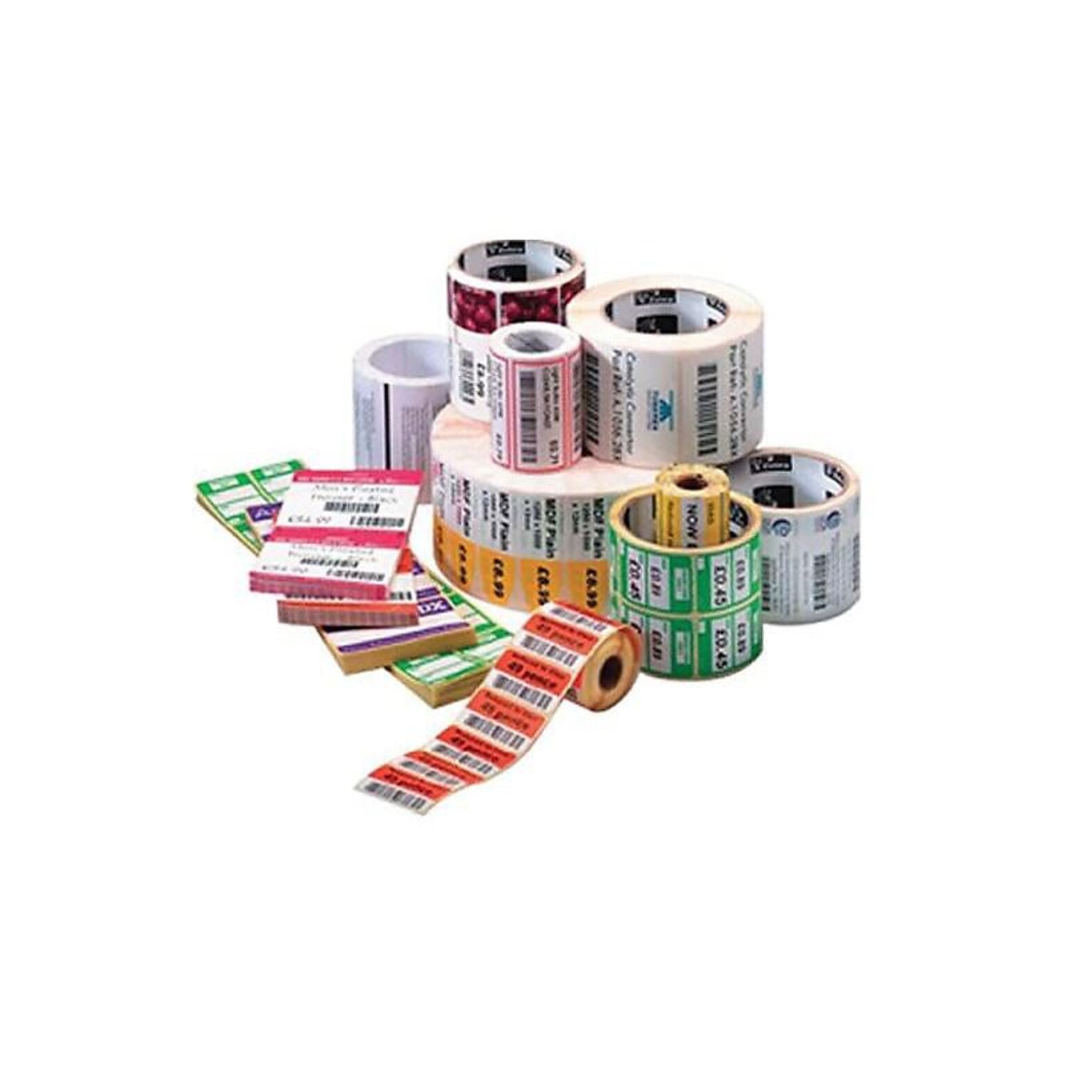 Zebra Technologies Z-Ultimate 3000T Thermal Transfer Labels, 1.25 x 2, Pearl White, 2070/Roll, 8 Rolls/Pack (18940)