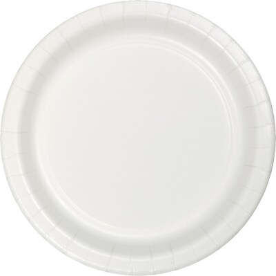 Touch of Color Paper Dessert Plates, White, 75/Pack (753272B)