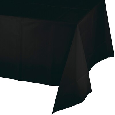 Touch of Color Plastic Tablecloth, Black Velvet (01290B)