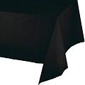 Creative Converting Black Plastic Tablecloth, 3 Count (DTC01290BTC)