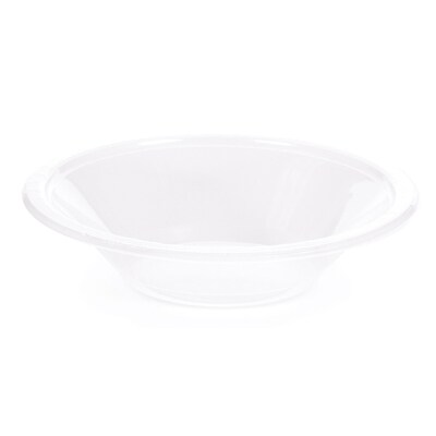 Touch of Color Plastic Bowls, 12 Oz., Clear, 50/Pack (28114151B)