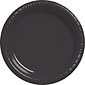 Touch of Color Plastic Dessert Plates, Black Velvet, 50/Pack (28134011B)