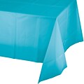 Celebrations Plastic Tablecloth, Bermuda Blue (913552)