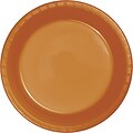 Creative Converting Pumpkin Spice Orange Plastic Plates, 60 Count (DTC324810DPLT)