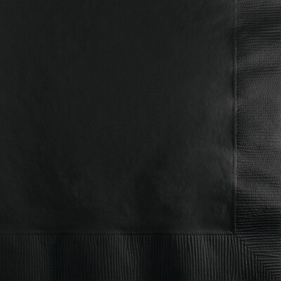 Celebrations Beverage Napkins, Black Velvet, 20/Pack (523260)