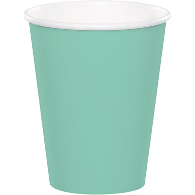 Celebrations Paper Cups, 9 Oz., Fresh Mint Green, 8/Pack (324476)