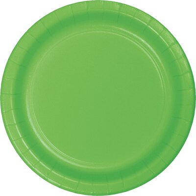 Celebrations Paper Dessert Plates, Fresh Lime Green 8/Pack (533123)