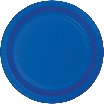 Celebrations Paper Dessert Plates, Cobalt Blue, 8/Pack (317375)