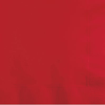 Creative Converting Classic Red Beverage Napkins 3 ply, 150 Count (DTC571031BBNAP)