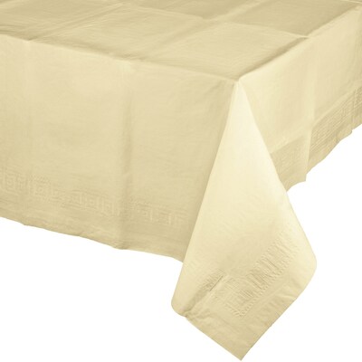 Touch of Color Paper Tablecloth, Ivory (710207B)