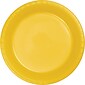 Touch of Color Plastic Dessert Plates, School Bus Yellow, 50/Pack (28102111B)