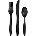 Celebrations Assorted Plastic Cutlery, Black Velvet, 18/Pack (317357)