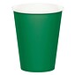 Celebrations Paper Cups, 9 Oz., Emerald Green, 8/Pack (563261)