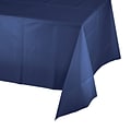 Creative Converting Navy Blue Plastic Tablecloth, 3 Count (DTC010140BTC)
