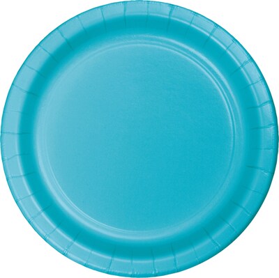 Celebrations Paper Dessert Plates, Bermuda Blue, 9/Pack (533552)