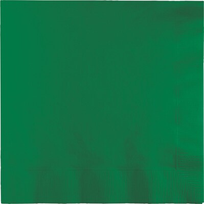 Celebrations 2 Ply Beverage Napkins, Emerald Green, 20/Pack (573261)