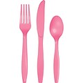Celebrations Assorted Cutlery, Candy Pink, 18/Pack (317356)