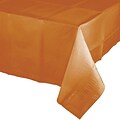 Touch of Color Paper Tablecloth, Pumpkin Spice Orange (323378)