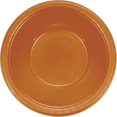 Touch of Color Plastic Bowls, 12 Oz., Pumpkin Spice Orange, 20/Pack (324812)
