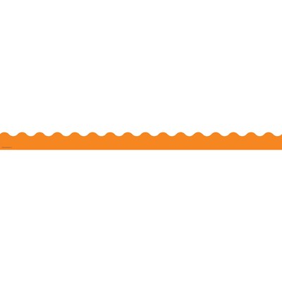 Teacher Created Resources TCR2151, Orange Scalloped Border Trim