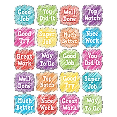 Trend Bee Buddies superShapes Stickers, 800ct per pike, bundle of 6 packs (T-46091)