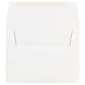 JAM Paper Gummed A7 Invitation Envelopes, 7 1/4" x 5 1/4", Regular White, 100/Pack (73767C)