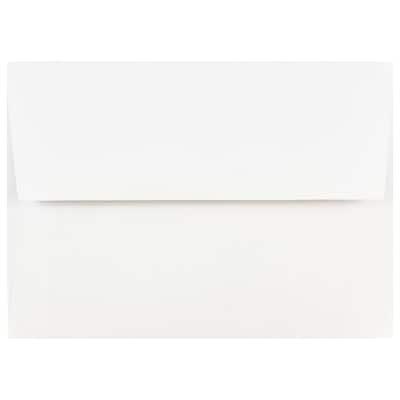 JAM Paper Gummed A7 Invitation Envelopes, 7 1/4 x 5 1/4, Regular White, 100/Pack (73767C)