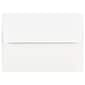 JAM Paper Gummed A7 Invitation Envelopes, 7 1/4" x 5 1/4", Regular White, 100/Pack (73767C)