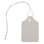 JAM Paper® Gift Tags with String, Mini, 1 3/4 x 1 1/10, White, 75/Pack (391919113)