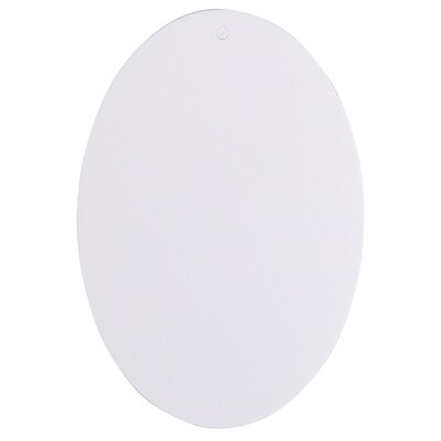 JAM Paper® Gift Tags, Large Oval, 2 3/4 x 4, White, 10/Pack (305124658)