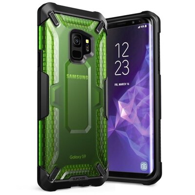 i-Blason SUPCASE Unicorn Beetle Hybrid Frost Clear/Green Case for Galaxy S9 (S-G-S9-UB-FT/GN)
