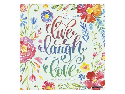 2020 Willow Creek 12 x 12 Wall Calendar, Live, Laugh, Love, Multicolor (09208)