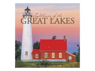 2020 Willow Creek 12 x 12 Wall Calendar, Lighthouses of the Great Lakes, Multicolor (07006)