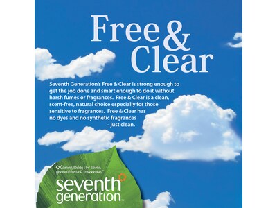 Seventh Generation Free & Clear Laundry Detergent Capsules, 45 Capsules (22977)