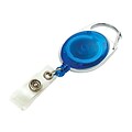 Staples Clip On Badge Reel, Translucent Blue (51911)