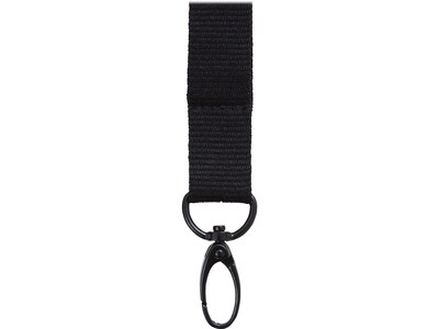 Staples Breakaway Lanyard with Swivel Hook, 36" Length, Nylon, Black (51921)