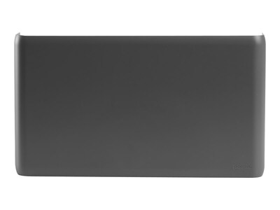 Poppin 1-Pocket Plastic Letter Size Wall File, Dark Gray (105092)