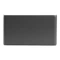 Poppin 1-Pocket Plastic Letter Size Wall File, Dark Gray (105092)