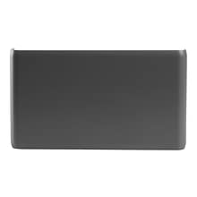 Poppin 1-Pocket Plastic Letter Size Wall File, Dark Gray (105092)