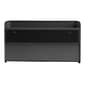 Poppin 1-Pocket Plastic Letter Size Wall File, Dark Gray (105092)