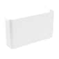 Poppin 1-Pocket Plastic Letter Size Wall File, White (105094)