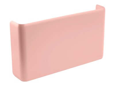 Poppin 1-Pocket Plastic Letter Size Wall File, Blush (105091)