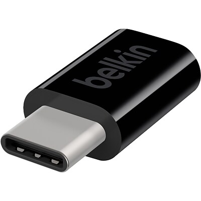Belkin USB-C to Micro USB Adapter, Male to Female (F2CU058BTBLK)