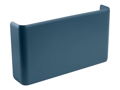 Poppin 1-Pocket Plastic Letter Size Wall File, Slate Blue (105093)