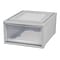 Iris 31 qt. 1 Drawer Stackable Storage, Gray (762016482460)