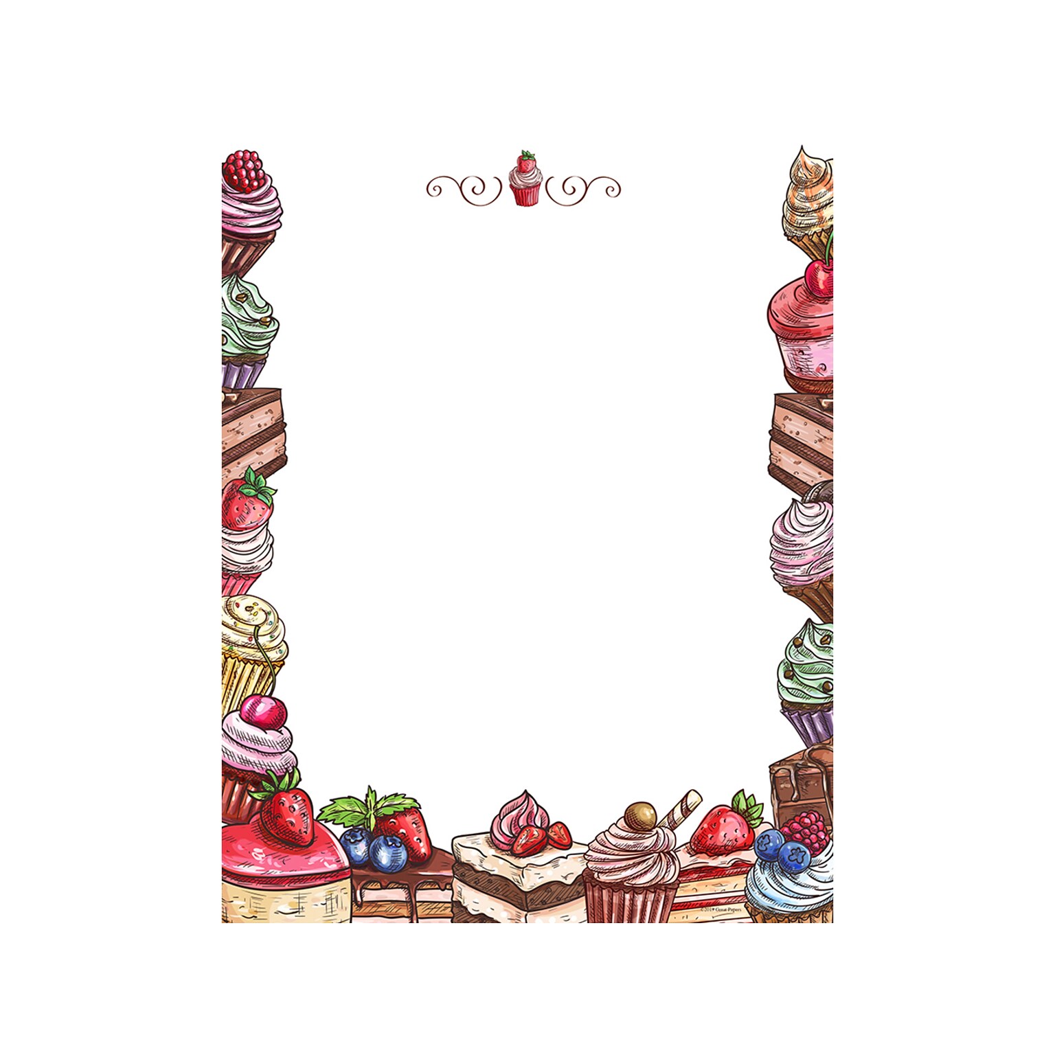 Great Papers! Indulgence Everyday Letterhead, Multicolor, 80/Pack (2019047)
