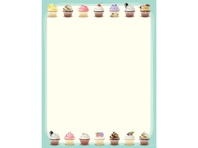 Great Papers! Iced Cupcakes Everyday Letterhead, Multicolor, 80/Pack (2019046)