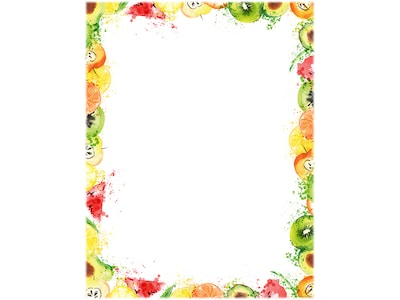 Great Papers! Fruit Splash Everyday Letterhead, Multicolor, 80/Pack (2019043)