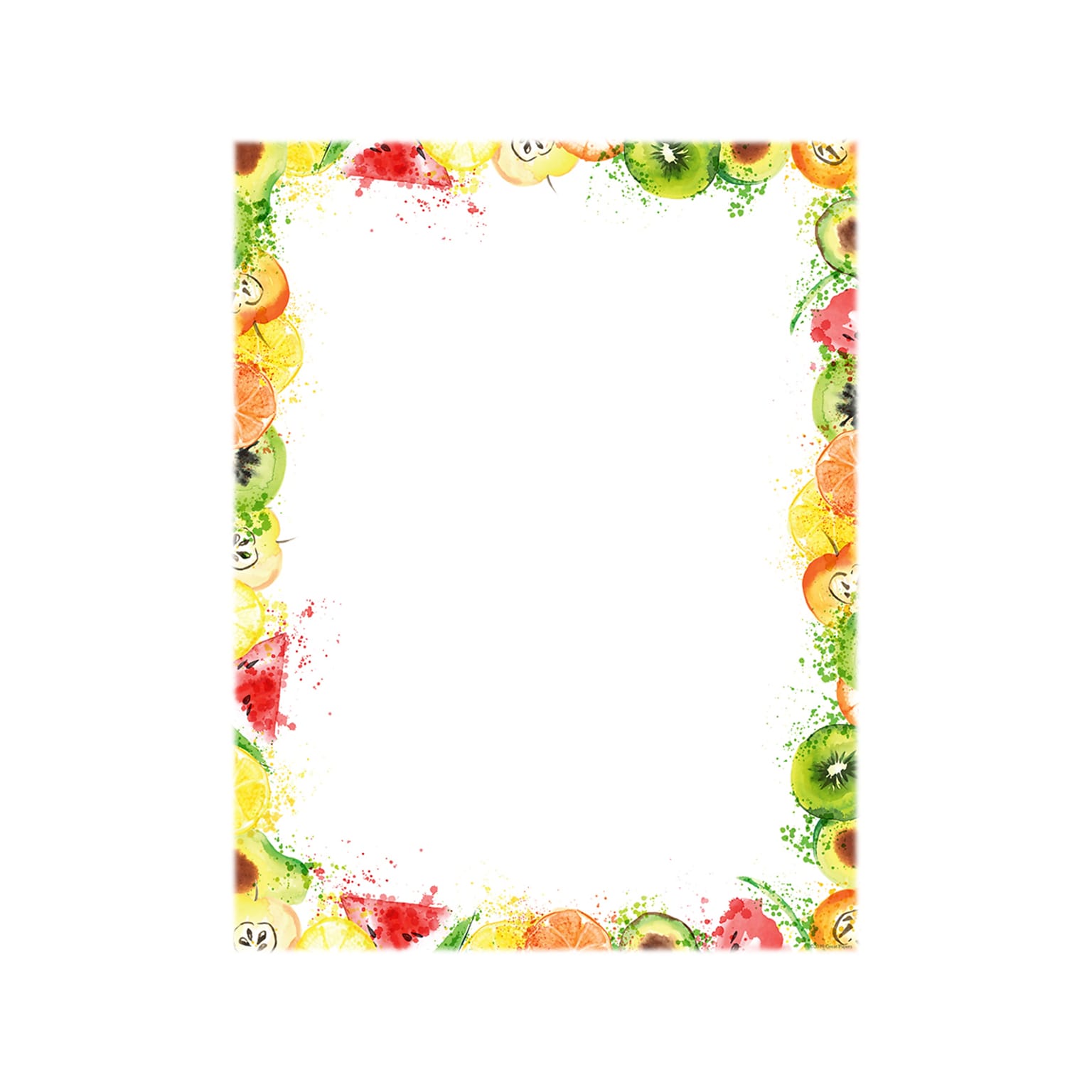 Great Papers! Fruit Splash Everyday Letterhead, Multicolor, 80/Pack (2019043)