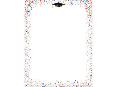 Great Papers! Celebrate Graduation Letterhead, Multicolor, 80/Pack (2019008)